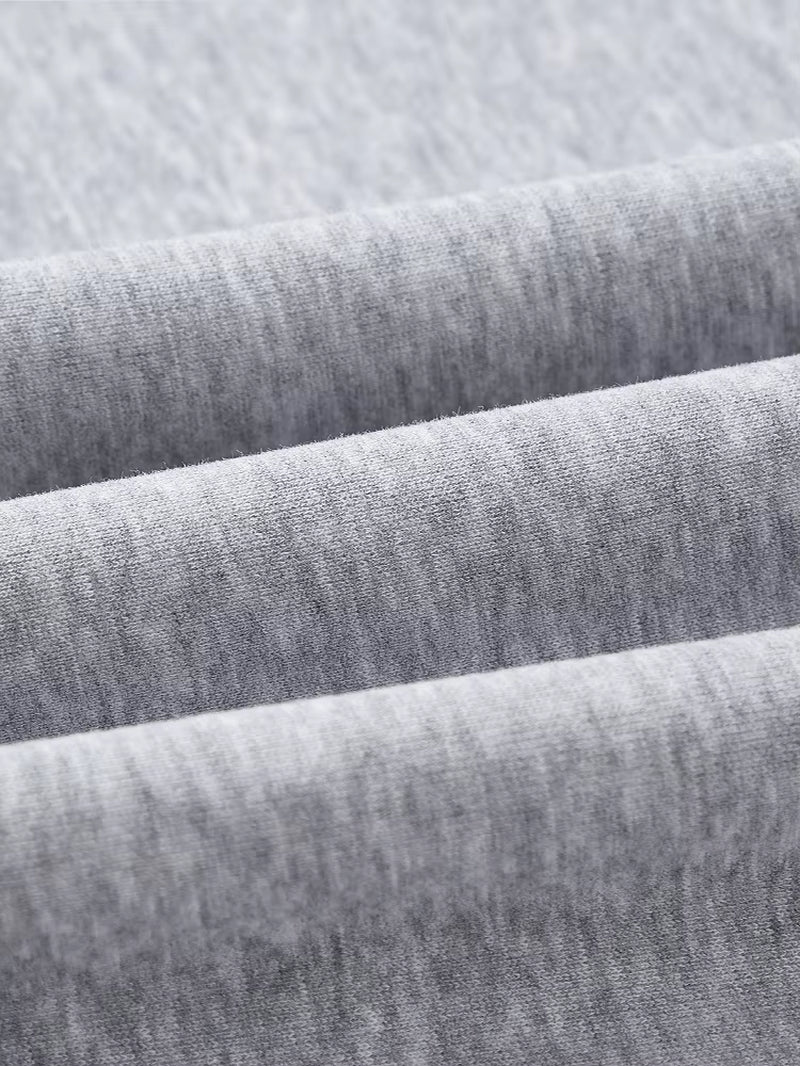 Classic Light Gray Zip - up Hooded Sweatshirt: Minimalist Style, Premium Fleece Lining, Essential for Everyday & Streetwear